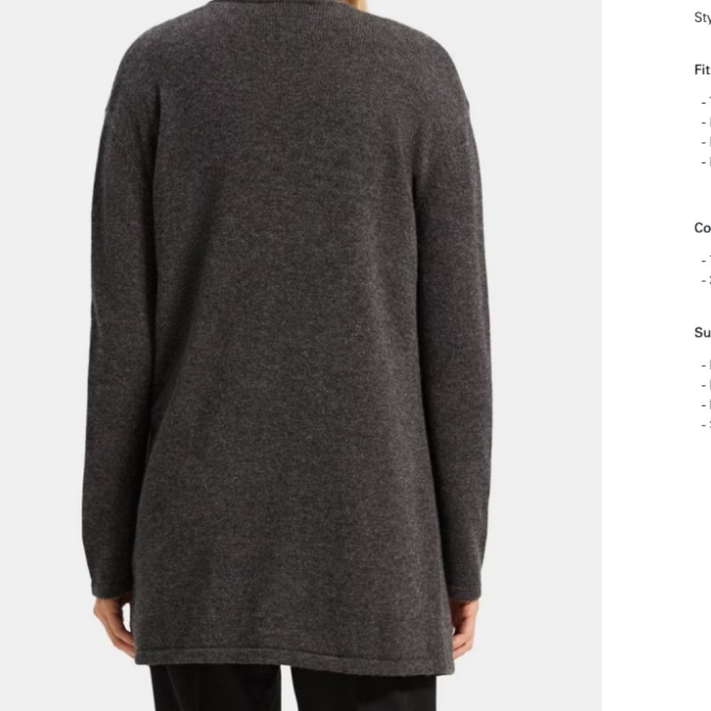 🥰 Theory wool cashmere cardigan - Picture 5 of 5